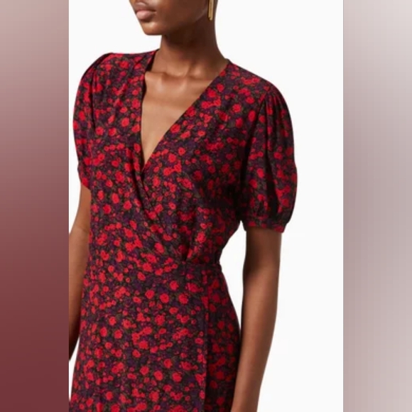 Faithfull The Brand Floral Wrap Mini dress (see note about size) - Picture 1 of 8